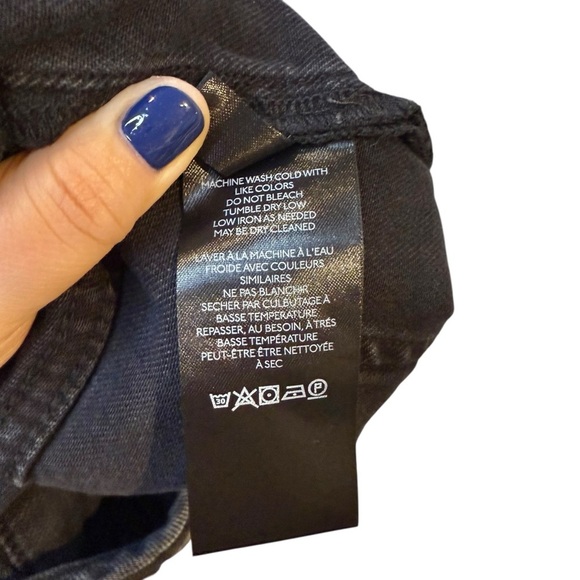 Anthropologie Pilcro Black Wash Painters Women’s Strappy Denim Overalls Sz 31 - Picture 11 of 15